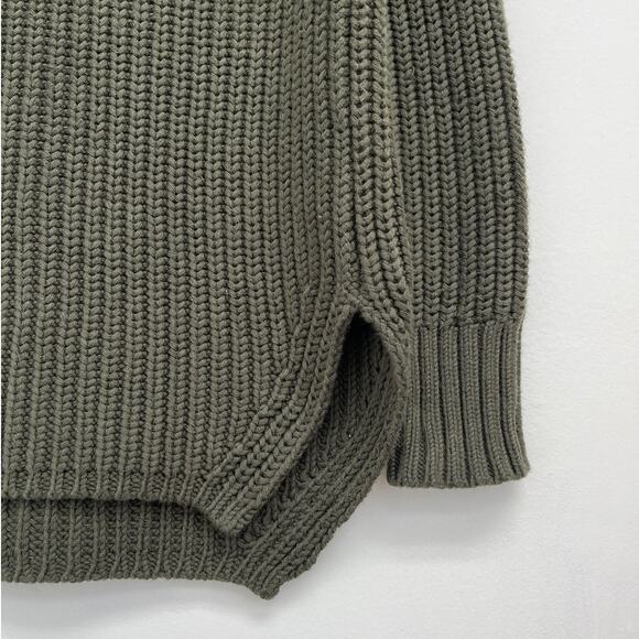 Alp N Rock Simone Chunky Ribbed Knit Fisherman Cozy Turtleneck Sweater - Medium - Picture 11 of 14